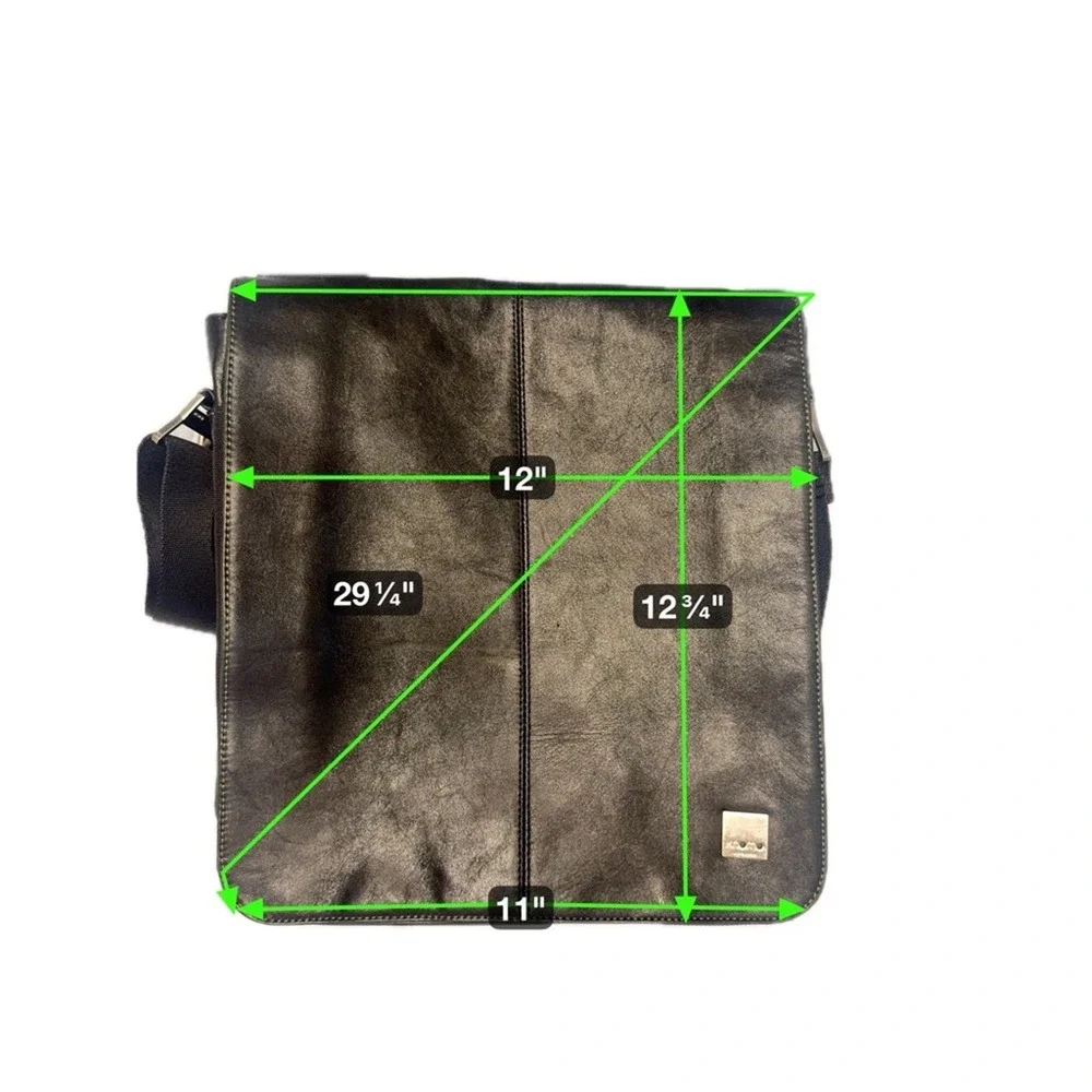 Knomo London Leather Messenger Bag